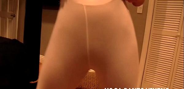  Let me give you a handjob in my hot white yoga pants JOI